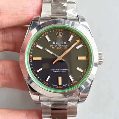 Rolex Milgauss 116400gv green glass 40mm