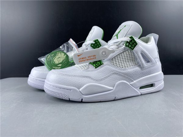 Air Jordan 4 Retro pure money white green