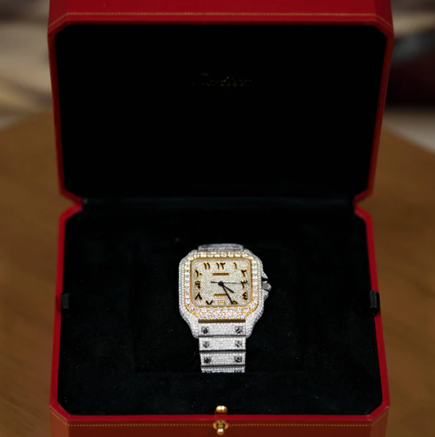 CARTIER SANTOS - AUTOMATIC 40MM - ARABIC ICED OUT