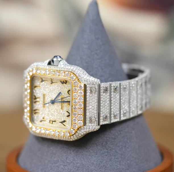 CARTIER SANTOS - AUTOMATIC 40MM - ARABIC ICED OUT