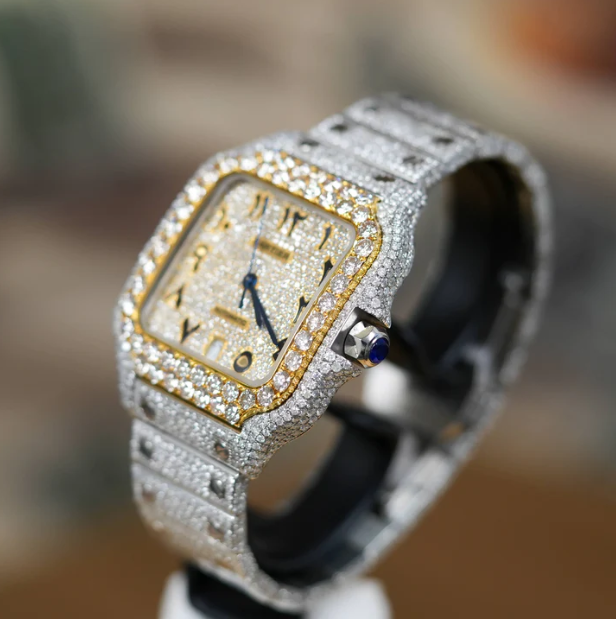 CARTIER SANTOS - AUTOMATIC 40MM - ARABIC ICED OUT