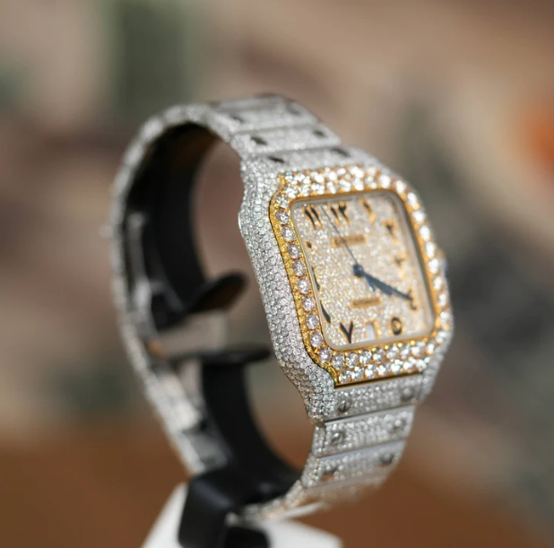 CARTIER SANTOS - AUTOMATIC 40MM - ARABIC ICED OUT