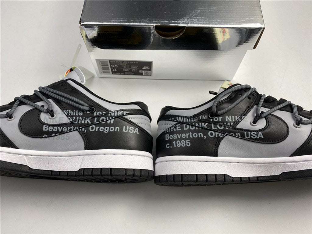 Off-White x Nike Dunk Low White Black