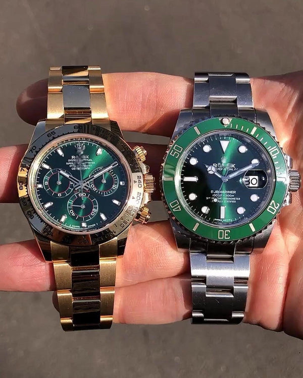 Submariner series 116610LV-97200 green plate