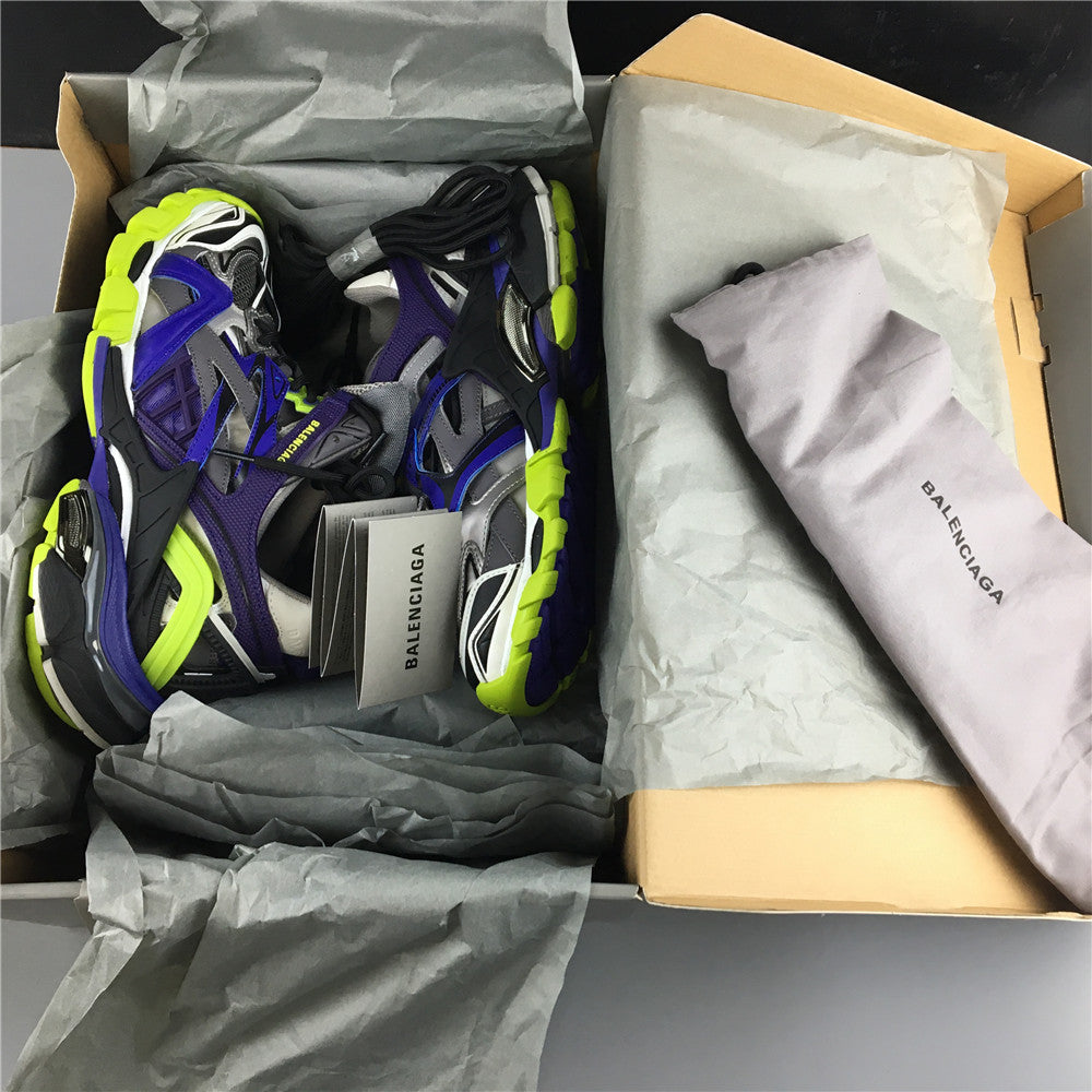 BALENCIAGA SNEAKER TESS.S.GOMMA BLUE GREEN BLACK