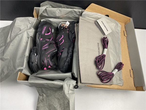 Balenciaga track black plum