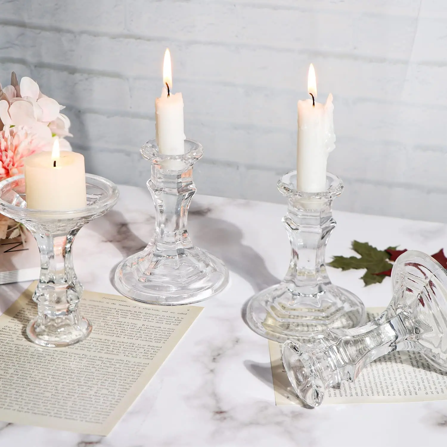 Glass Candle Holders（ Free shipping, delivered to your doorstep）