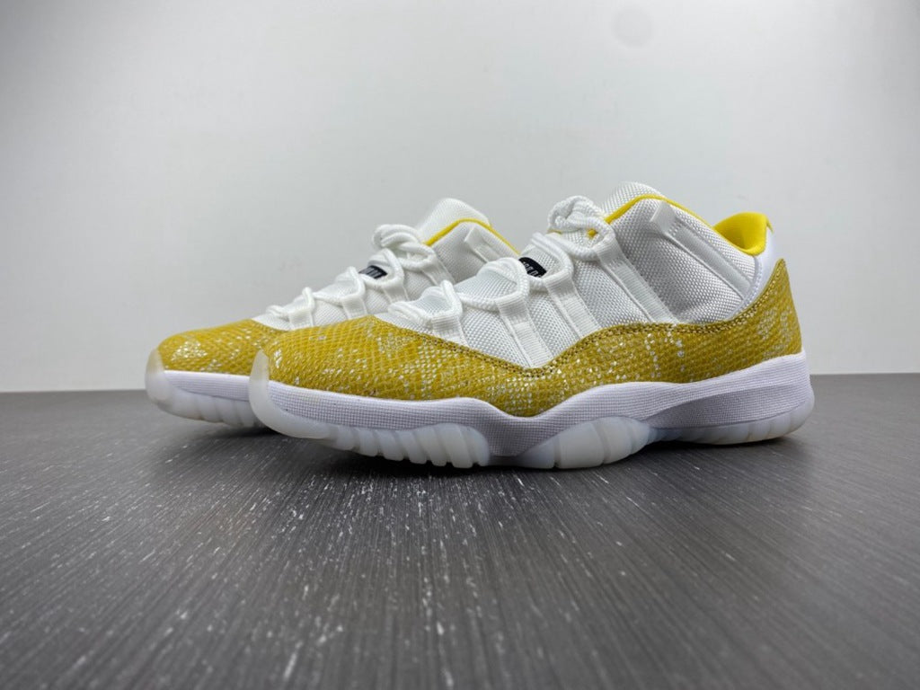 Air Jordan 11 Low WMNS Yellow Snakeskin