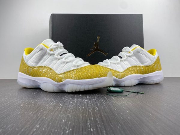 Air Jordan 11 Low WMNS Yellow Snakeskin