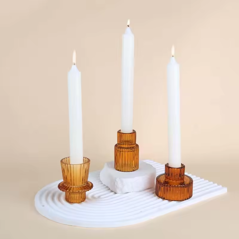 Glass Candle Holders（ Free shipping, delivered to your doorstep）