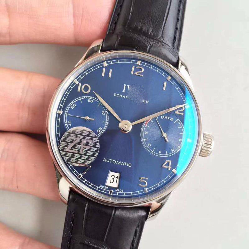 PORTUGUESE IW500703 ZF FACTORY BLUE DIAL