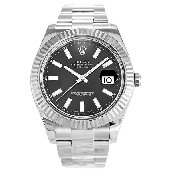 Rolex Datejust II Black 116334 Mens 41MM