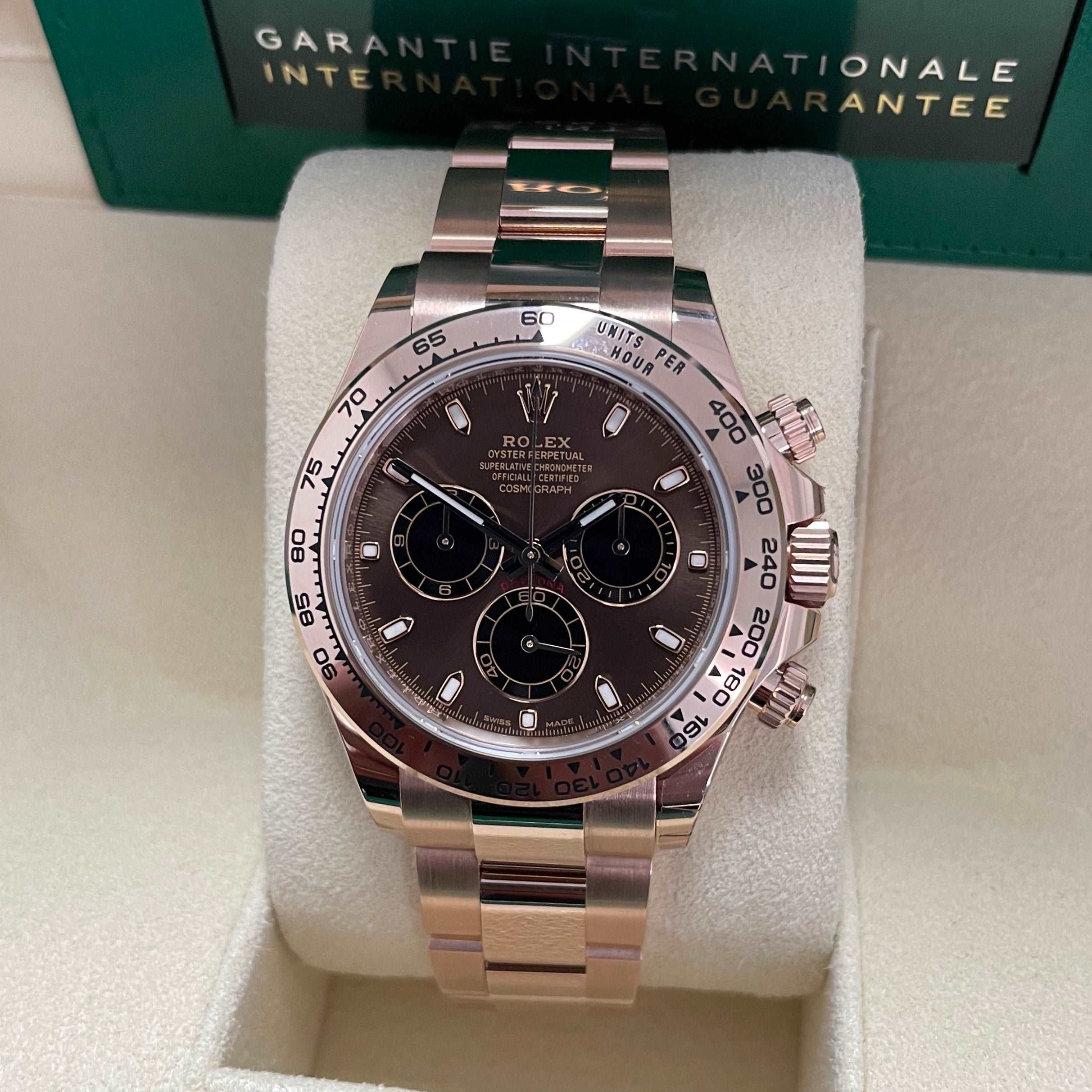 Cosmograph Daytona 116505 (Chocolate Baton Dial)