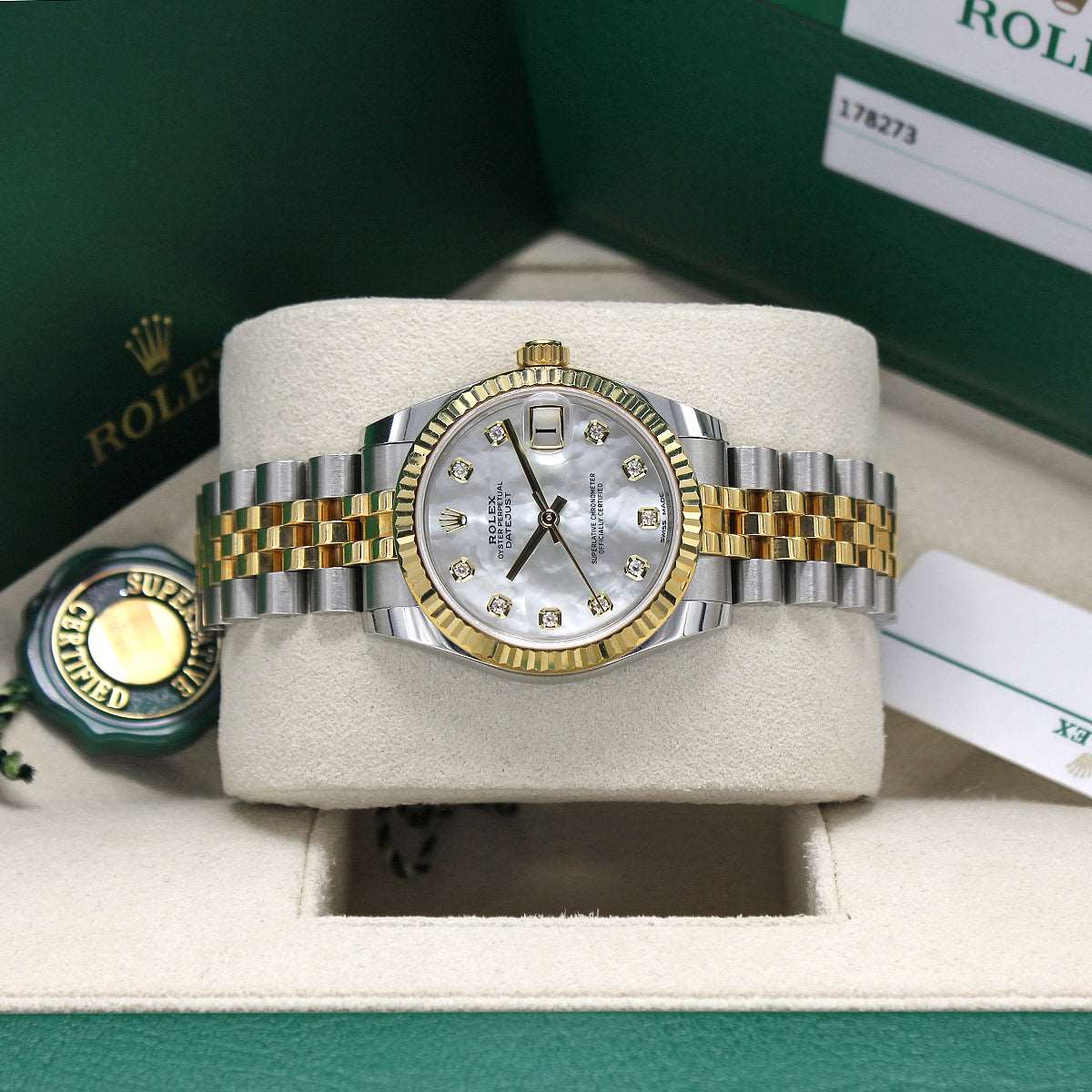 Datejust 31mm Midi 178273 (Mother Of Pearl Diamond Dial)