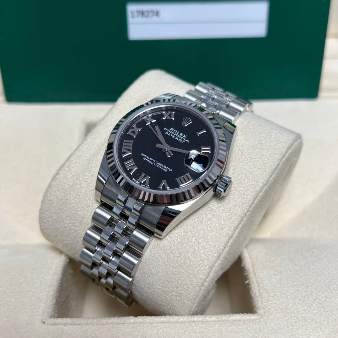 Datejust 31mm Midi 178274 (Black Roman Numeral Dial)