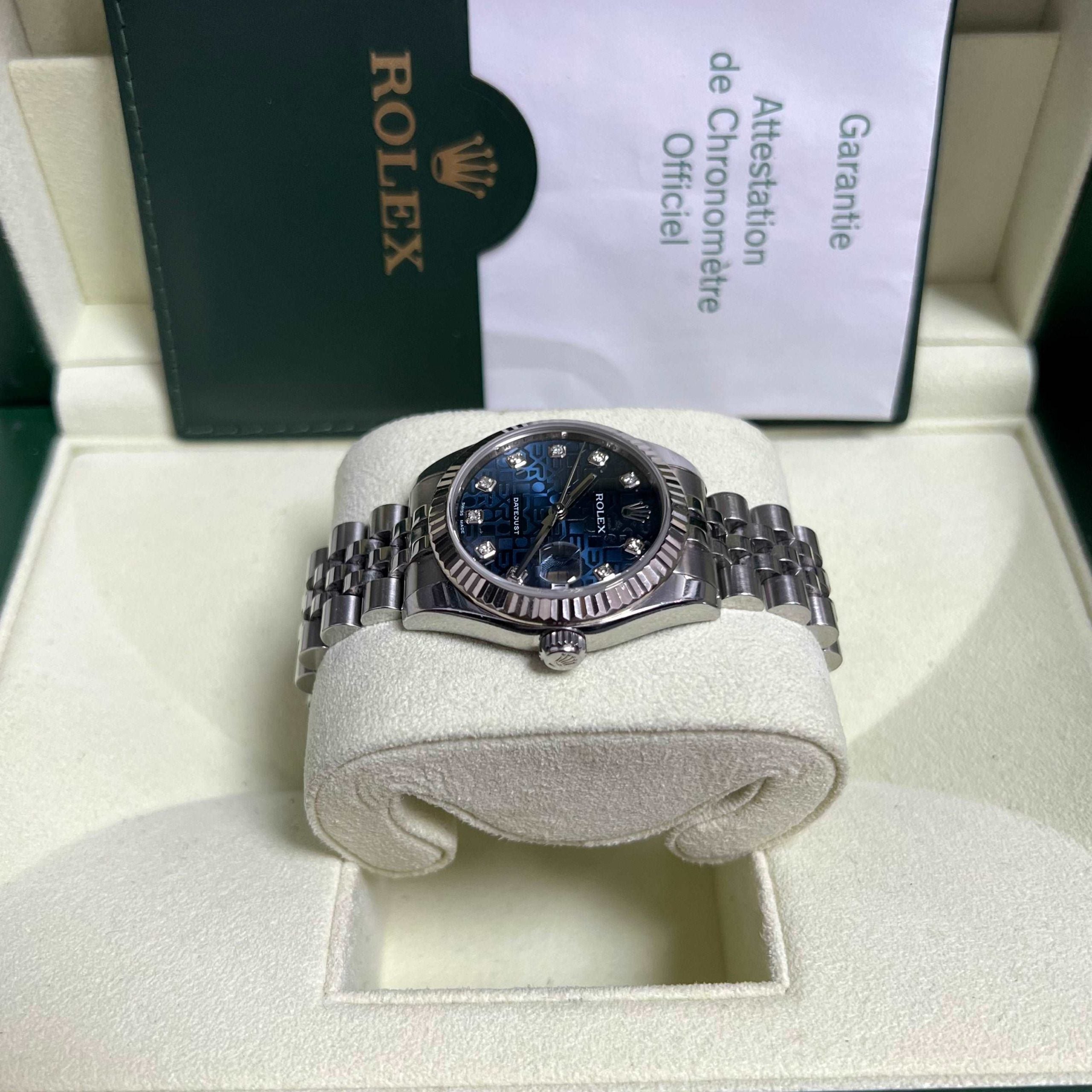 Datejust 31mm Midi 178274 (Navy Blue Jubilee Diamond Dial)