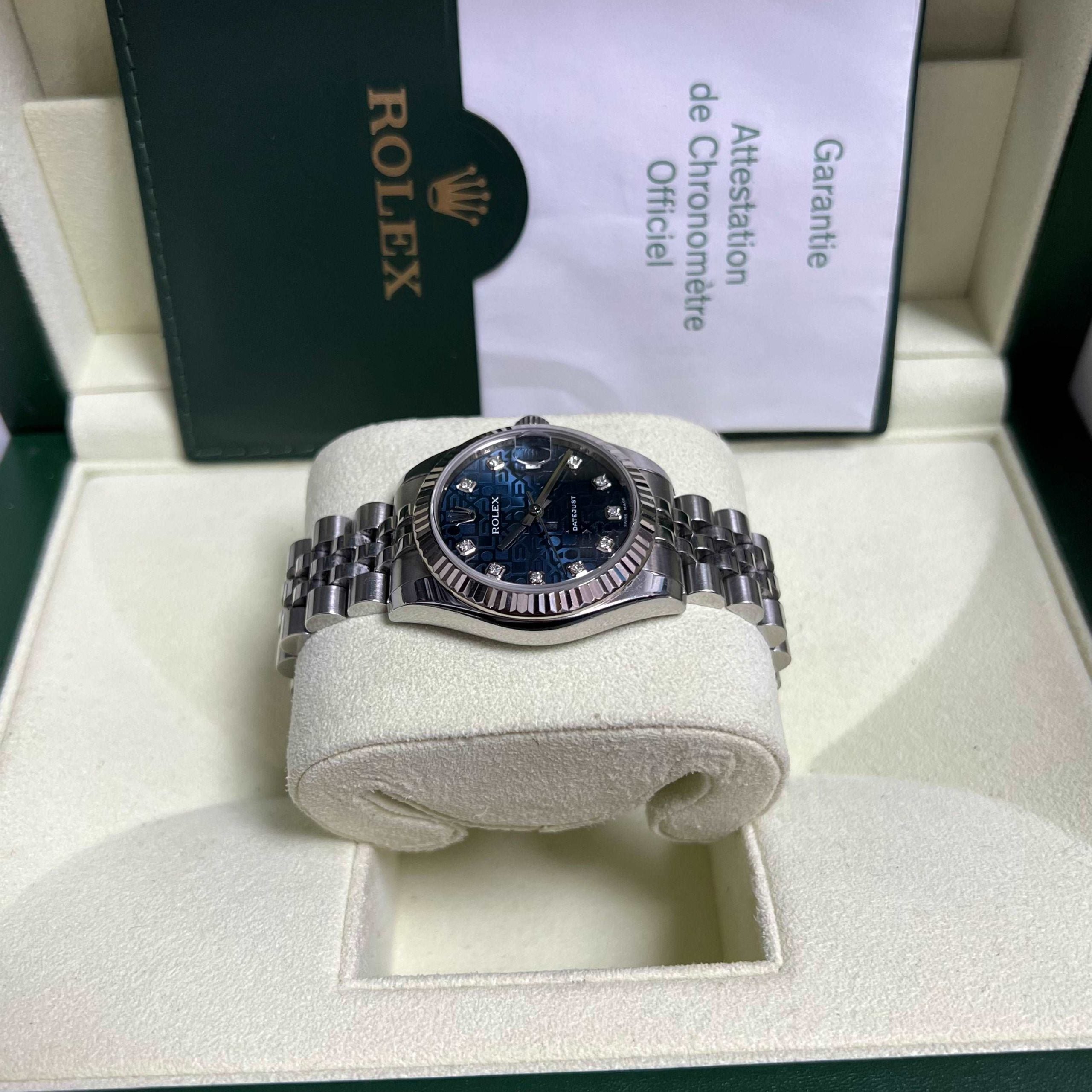 Datejust 31mm Midi 178274 (Navy Blue Jubilee Diamond Dial)