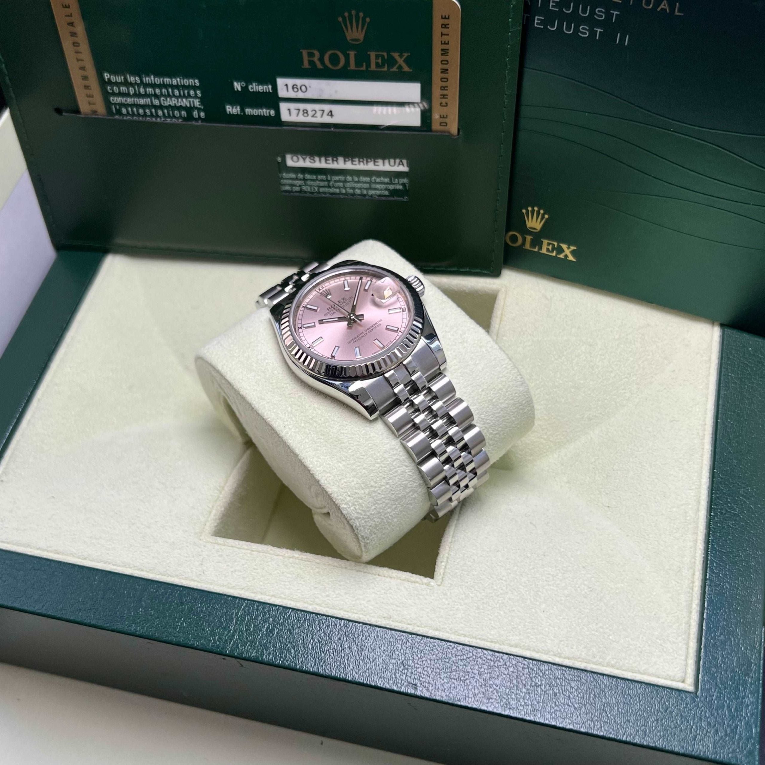 Datejust 31mm Midi 178274 (Pink Baton Dial)