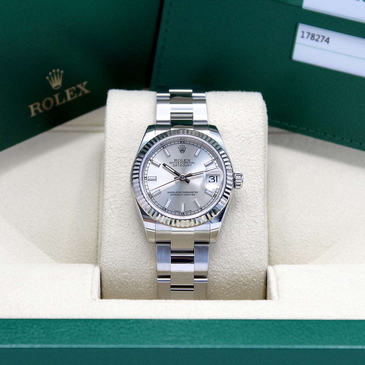 Datejust 31mm Midi 178274 (Silver Baton Dial)