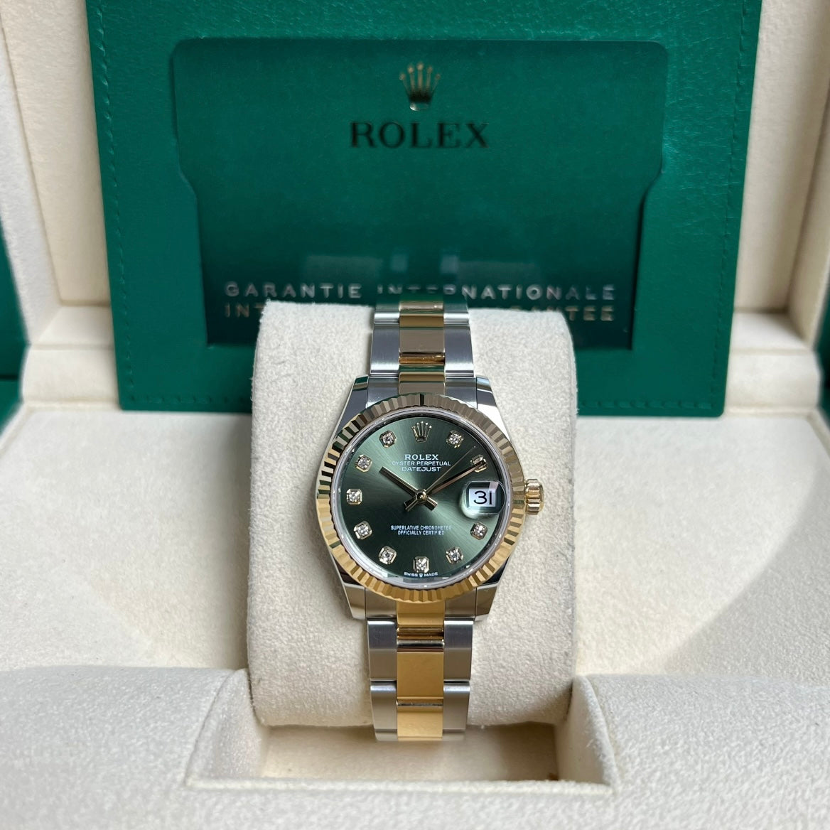 Datejust 31mm Midi 278273 (Olive Green Diamond Dial)