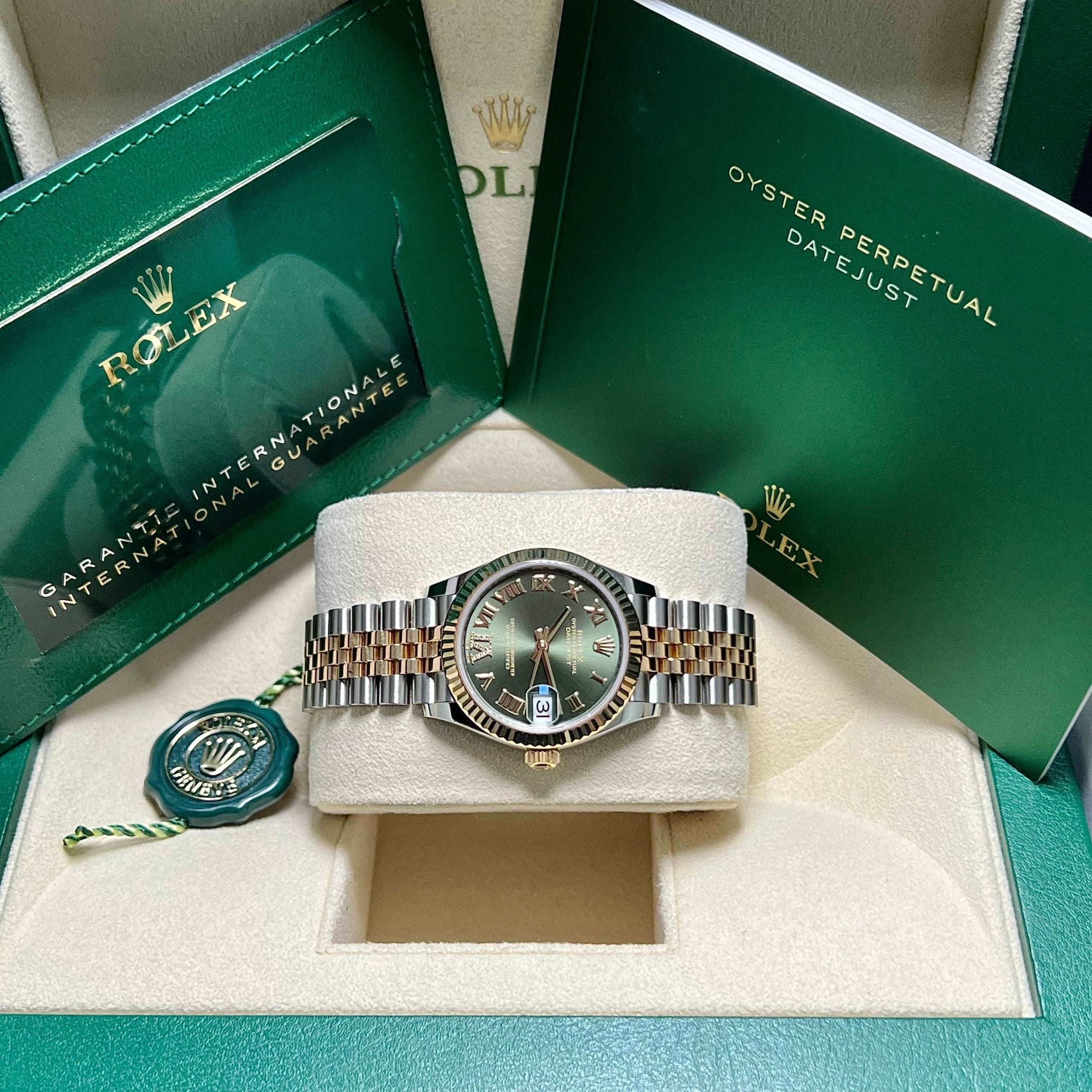 Datejust 31mm Midi 278273 (Olive Green Roman Numeral with Diamond 6)