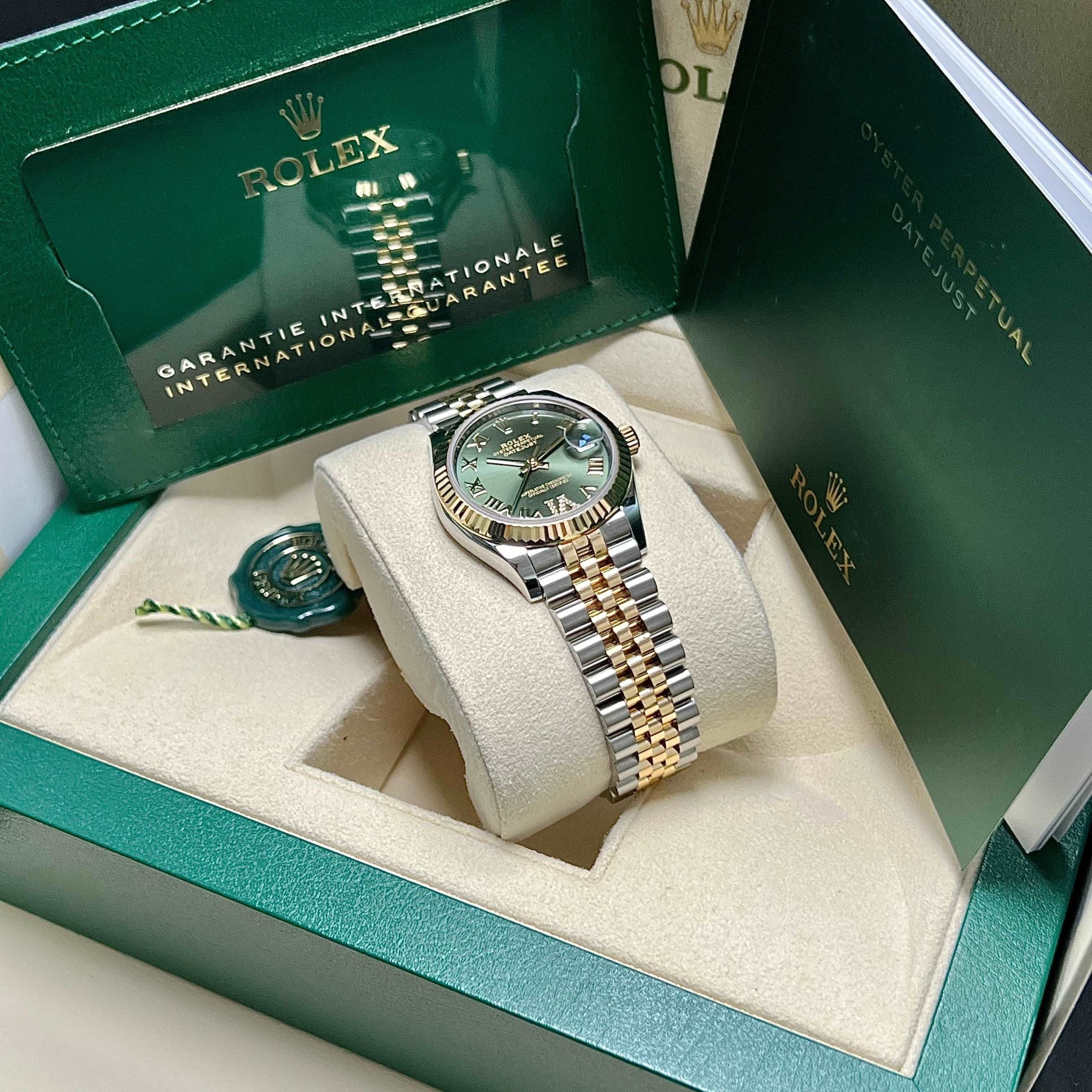 Datejust 31mm Midi 278273 (Olive Green Roman Numeral with Diamond 6)