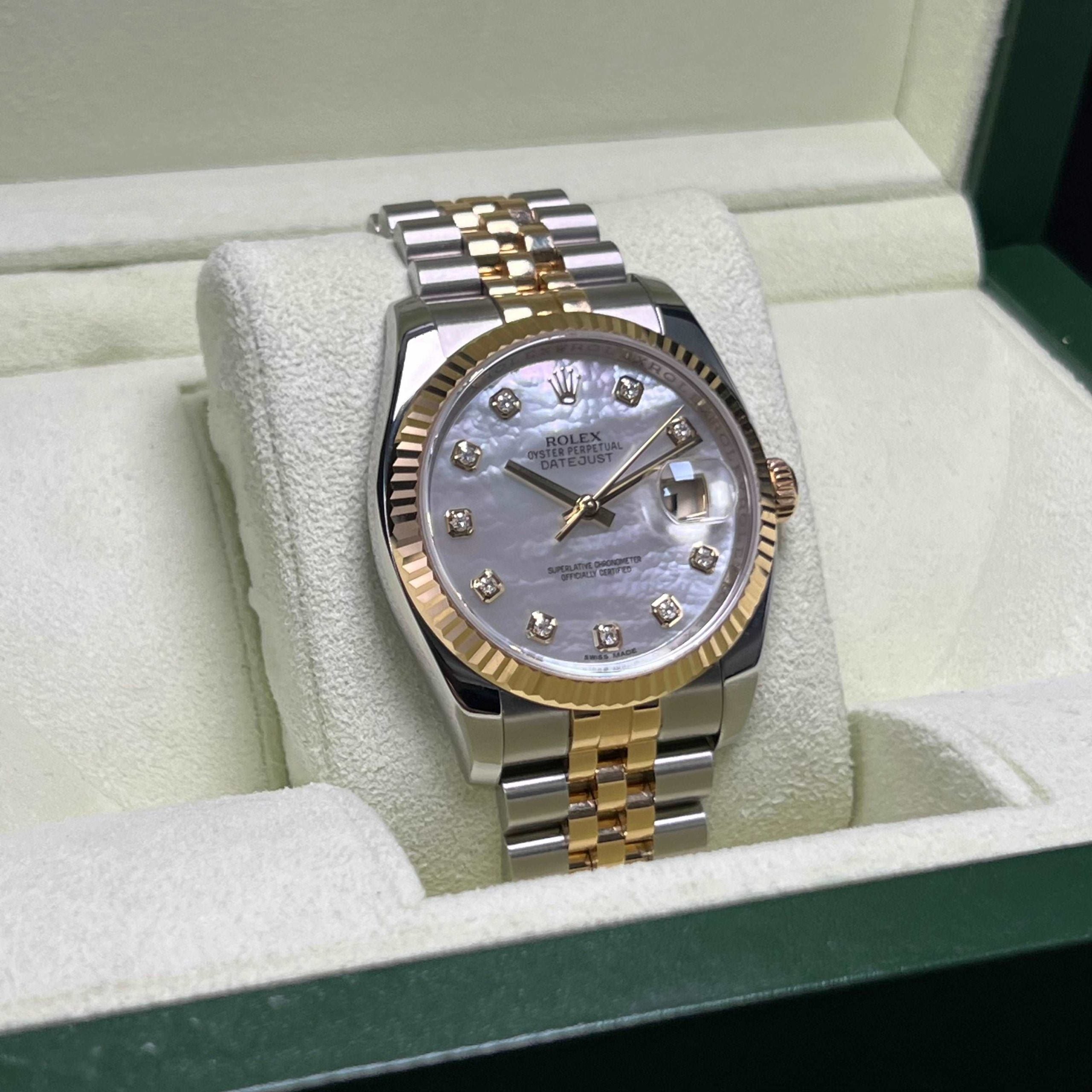 Datejust 36 116233 (Mother-of-Pearl Diamond Dial)