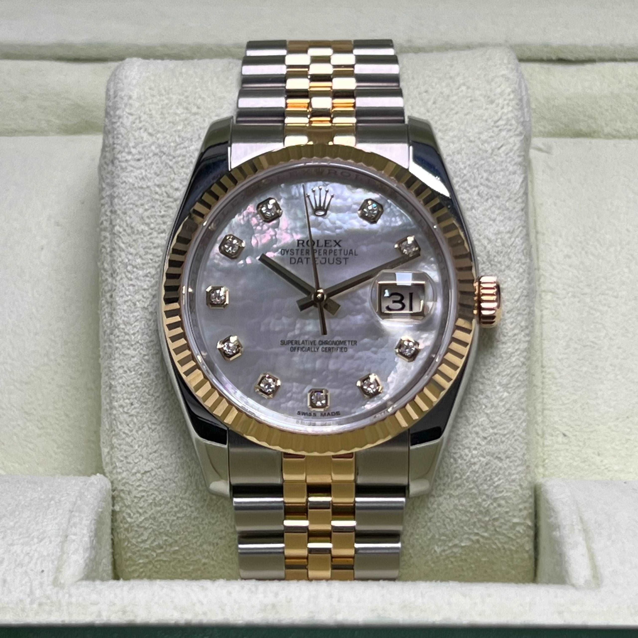 Datejust 36 116233 (Mother-of-Pearl Diamond Dial)