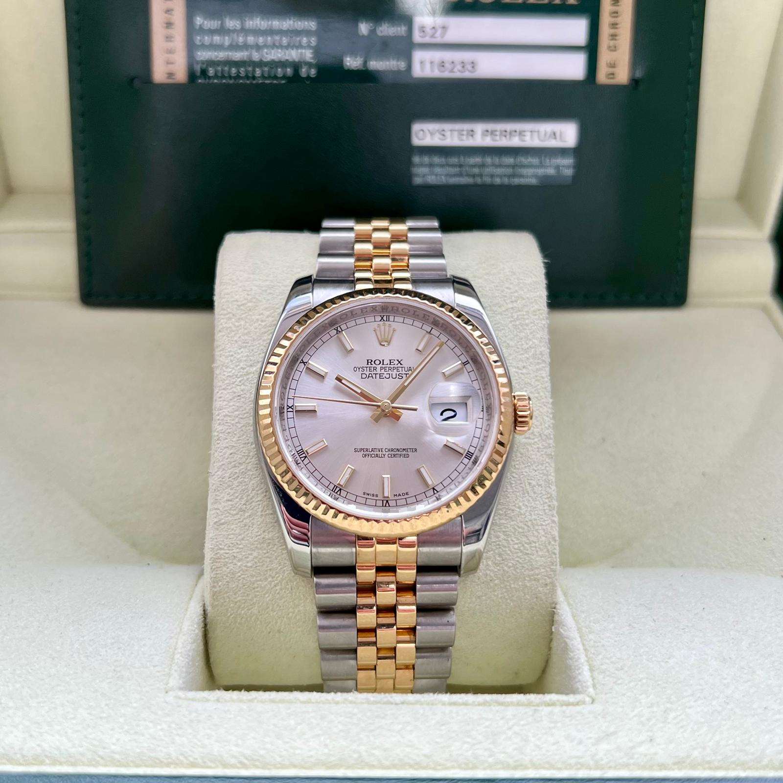 Datejust 36 116233 (Silver Baton Dial)