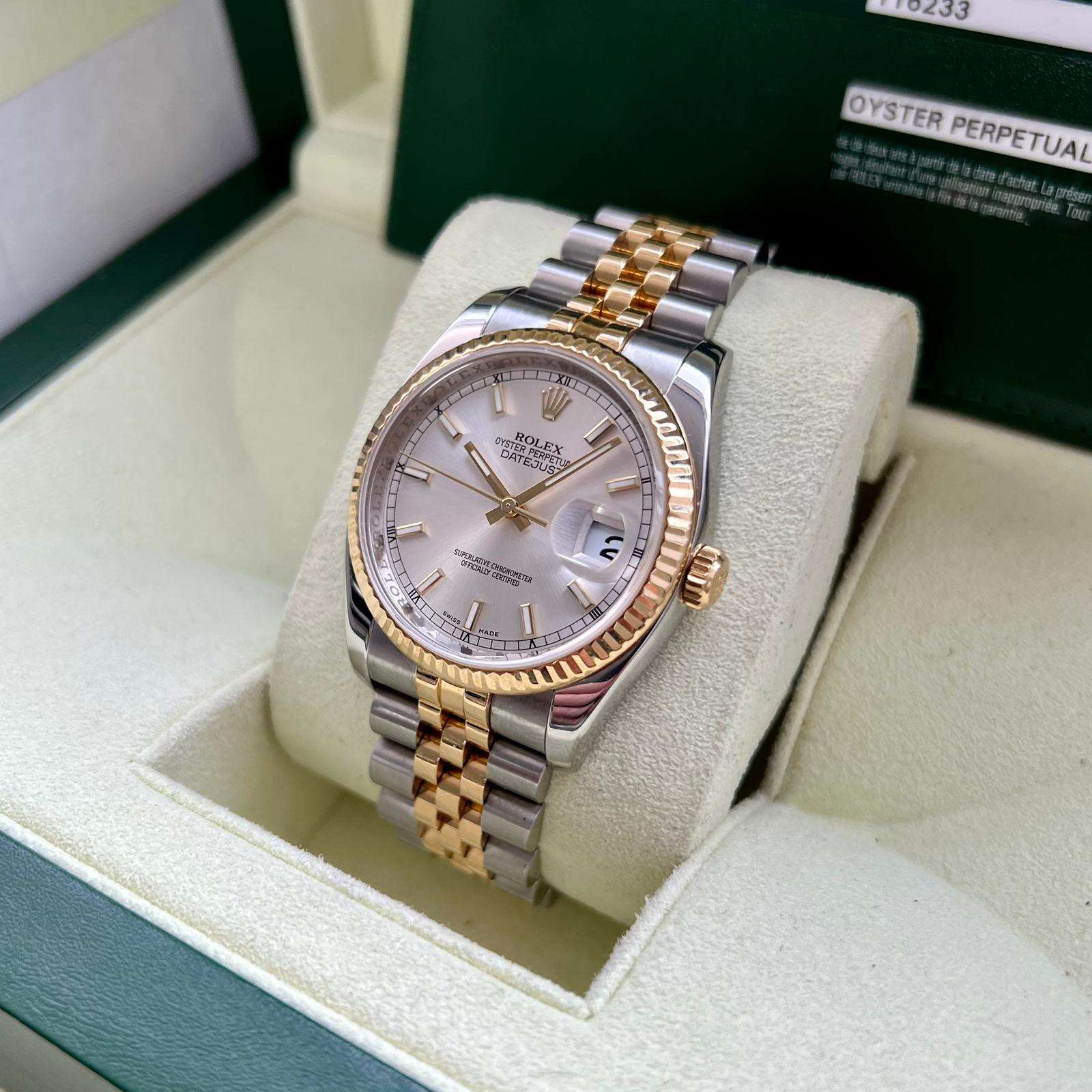 Datejust 36 116233 (Silver Baton Dial)