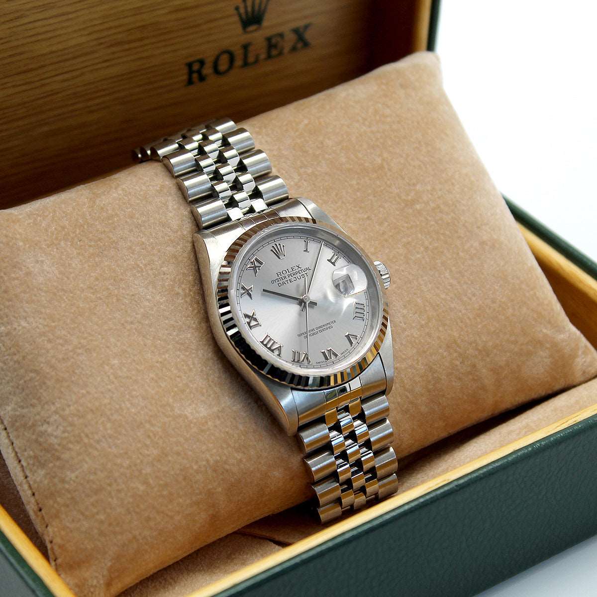 Datejust 36 16234 (Rhodium Roman Numeral)