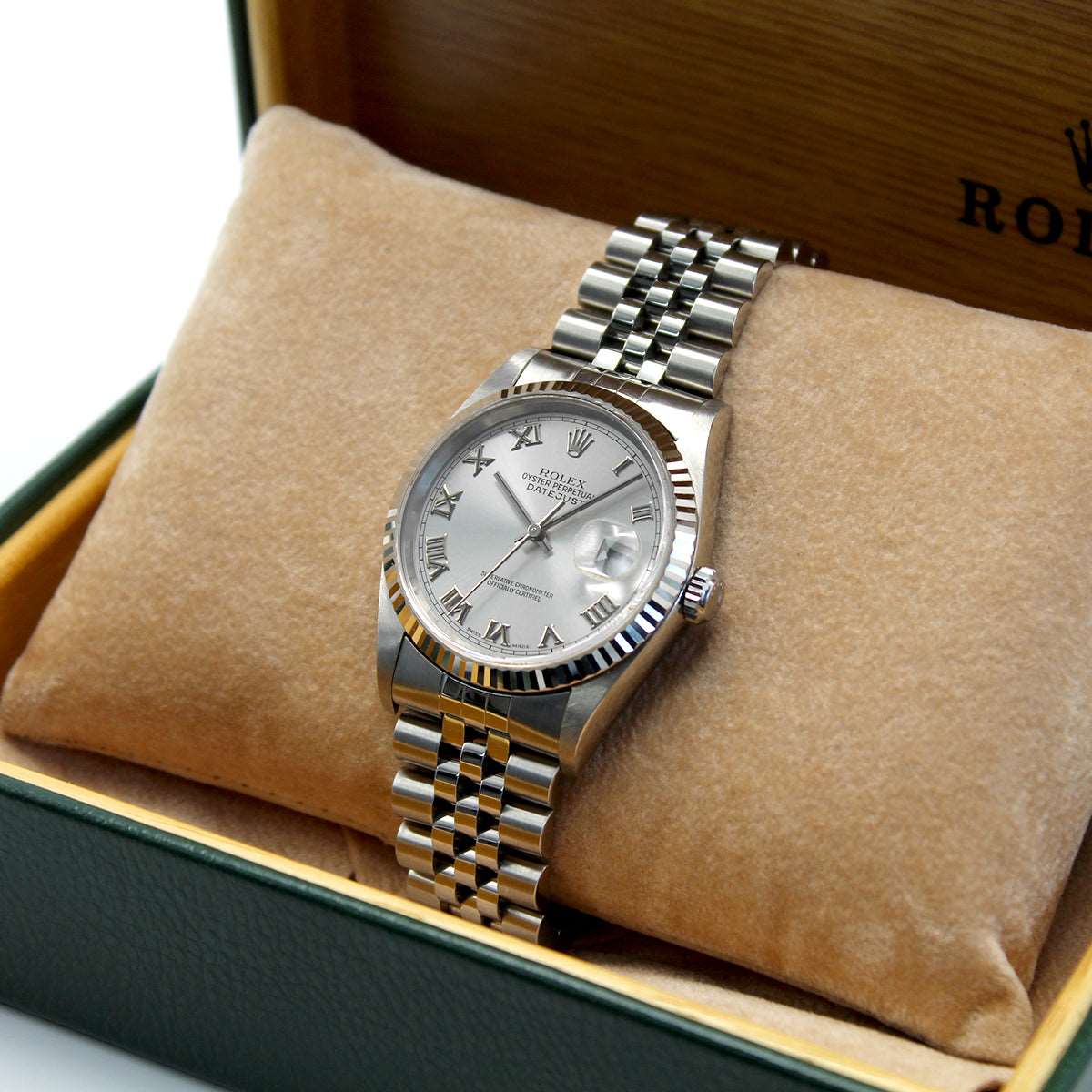 Datejust 36 16234 (Rhodium Roman Numeral)