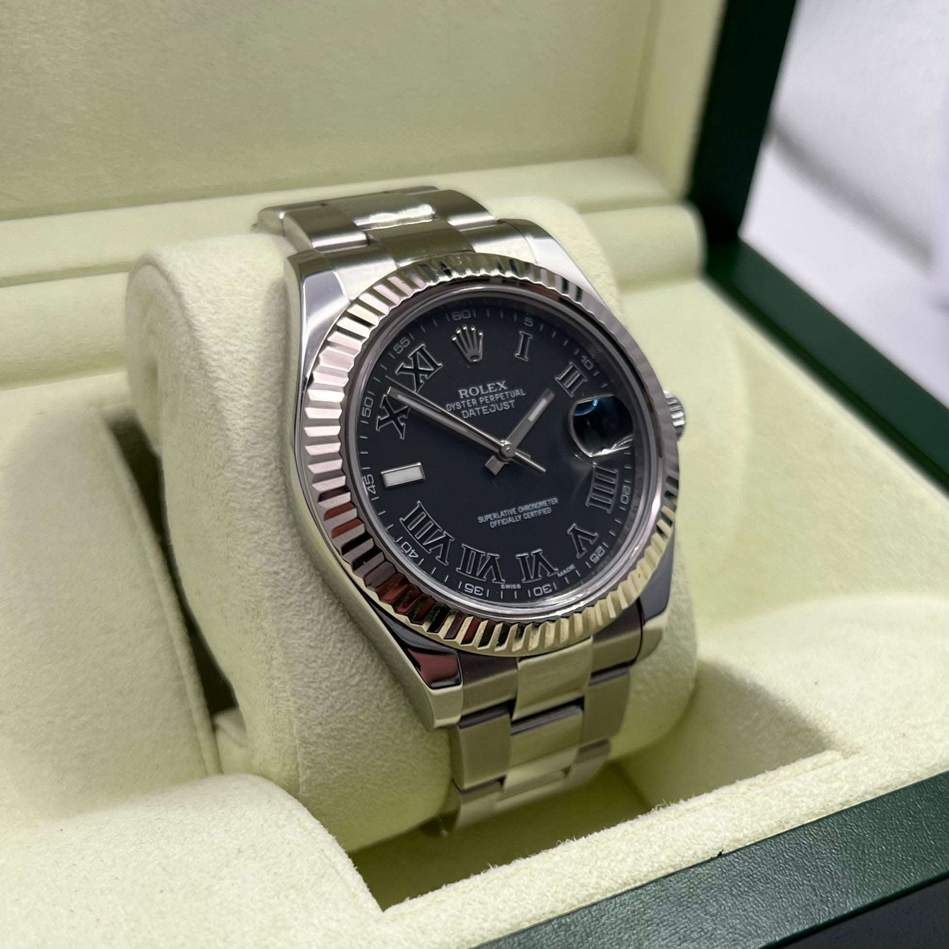 Datejust II 116334 (Charcoal Roman Numeral Dial)