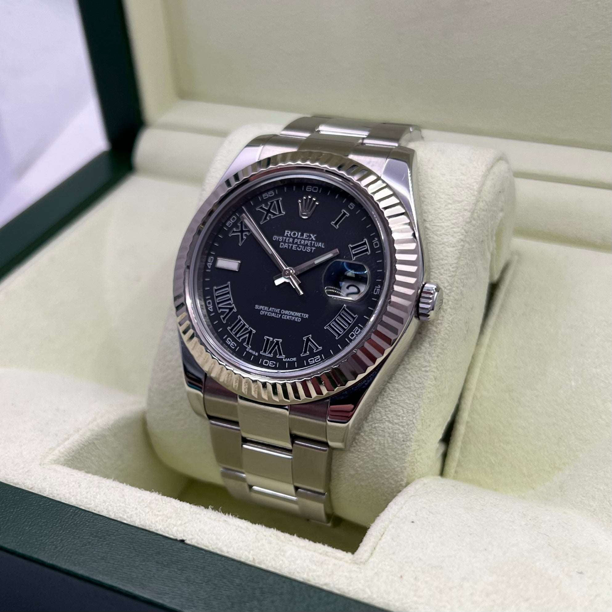 Datejust II 116334 (Charcoal Roman Numeral Dial)