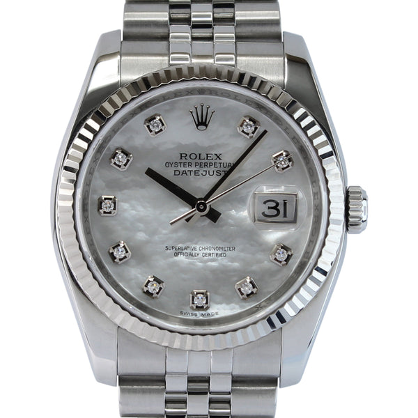 Datejust 36 116234 (Mother-of-Pearl Diamond Dial)