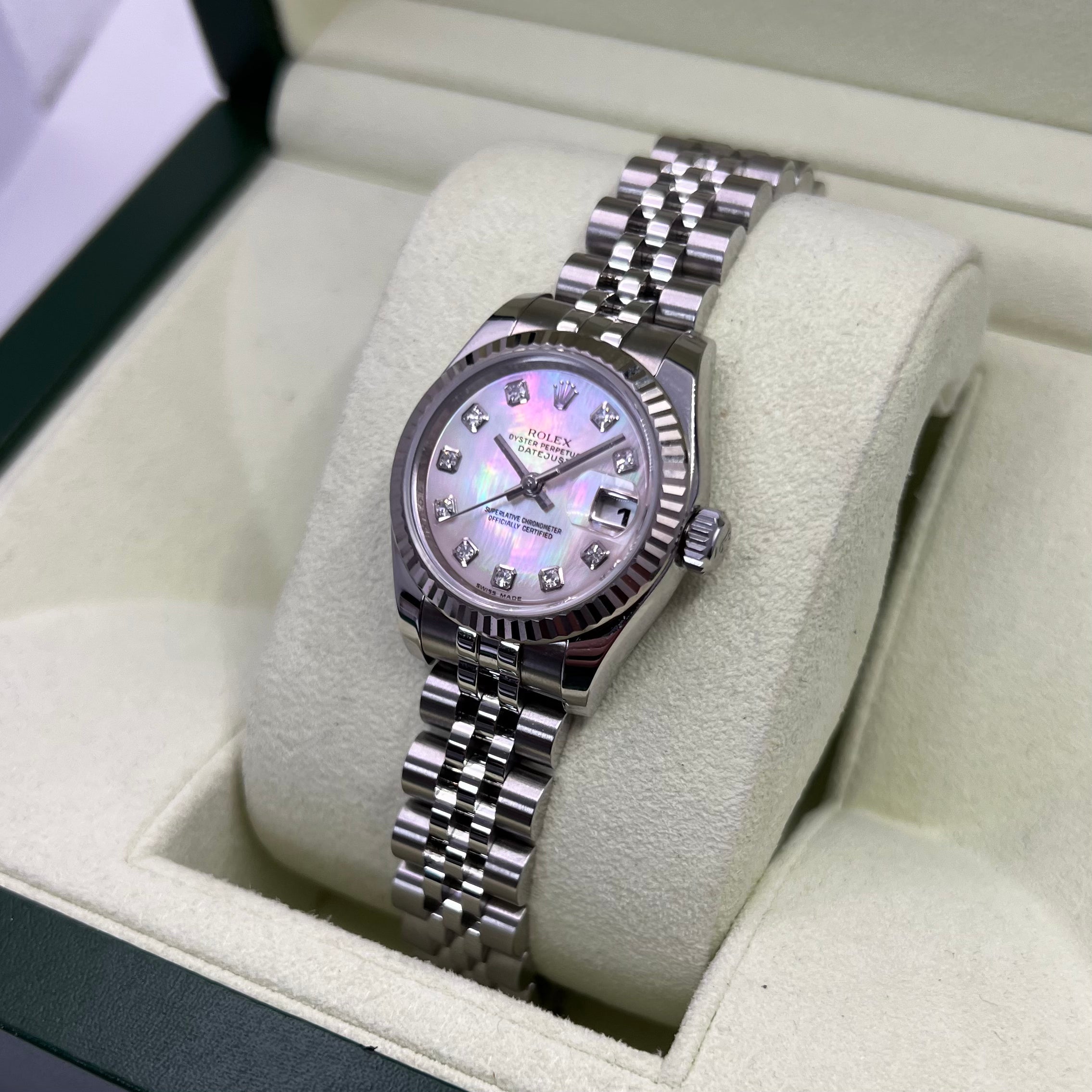 Lady-Datejust 179174 (Mother-of-Pearl Diamond Dial)