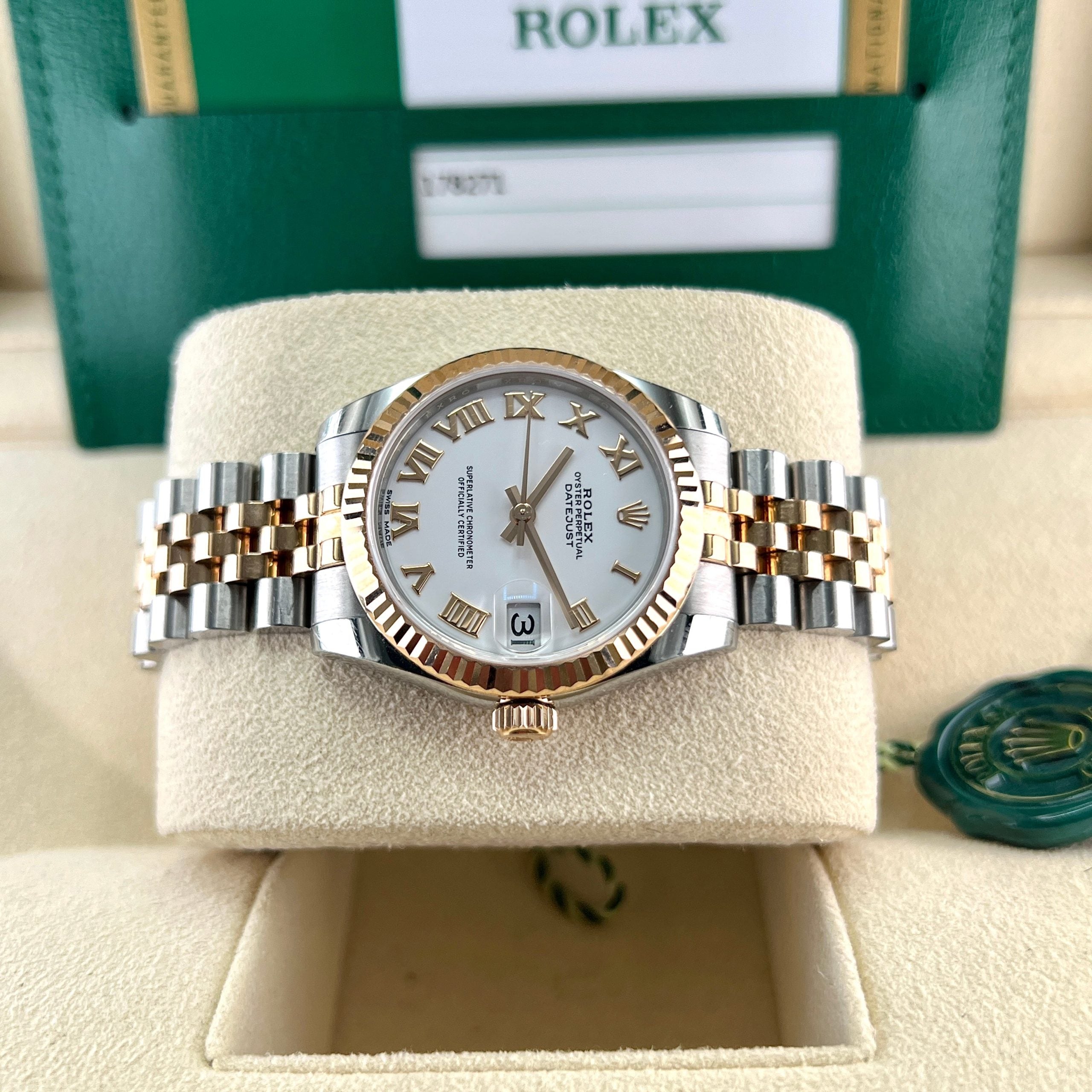 Datejust 31mm Midi 178271 (White Roman Numeral Dial)