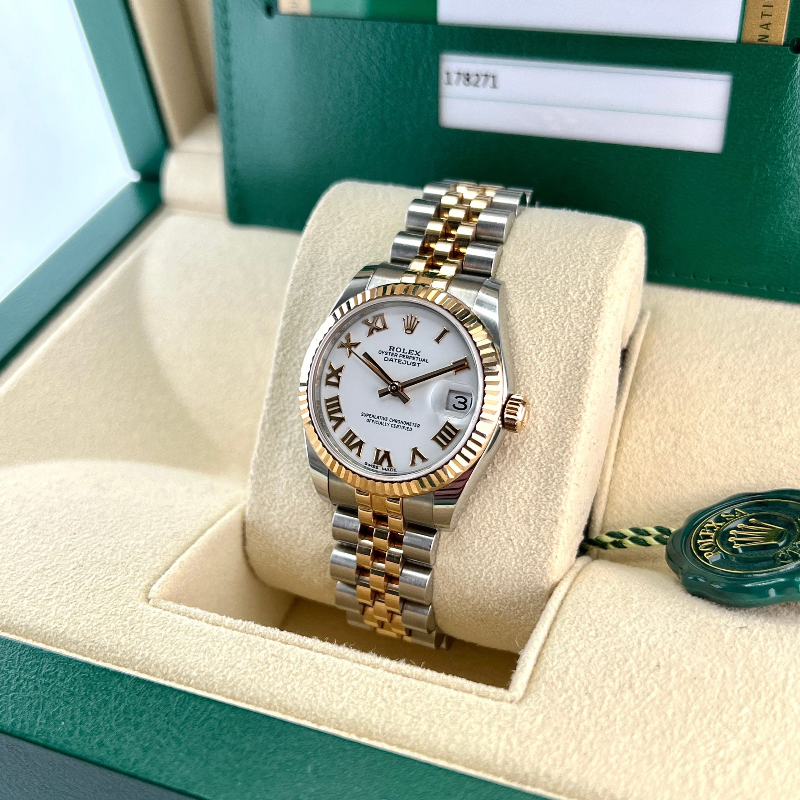 Datejust 31mm Midi 178271 (White Roman Numeral Dial)