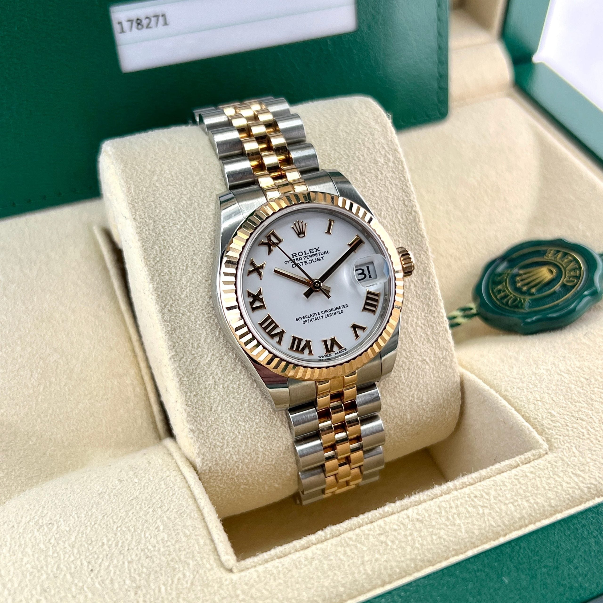 Datejust 31mm Midi 178271 (White Roman Numeral Dial)