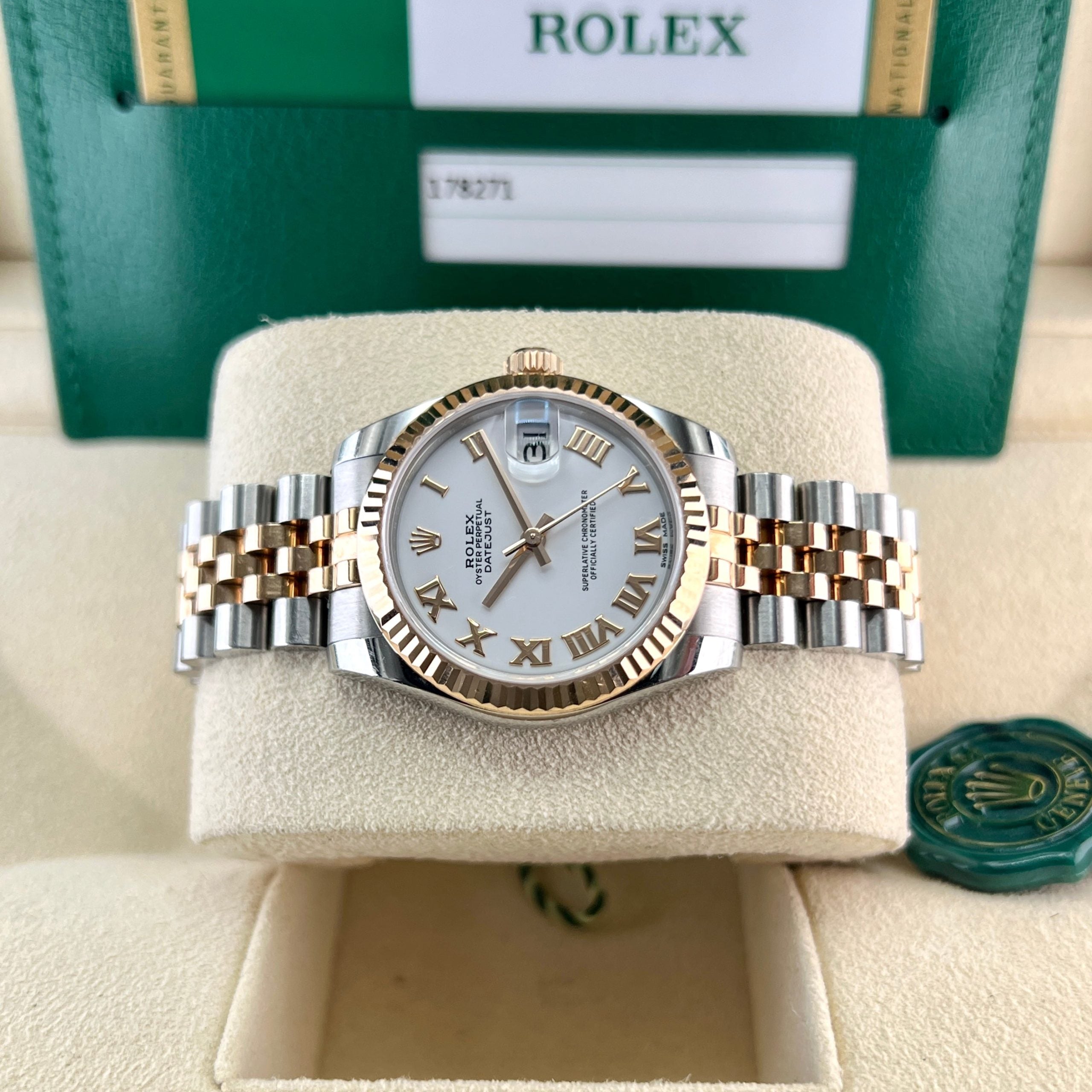 Datejust 31mm Midi 178271 (White Roman Numeral Dial)