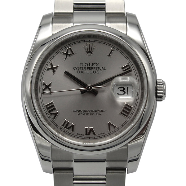 Datejust 36 116200 (Rhodium Roman Numeral Dial)