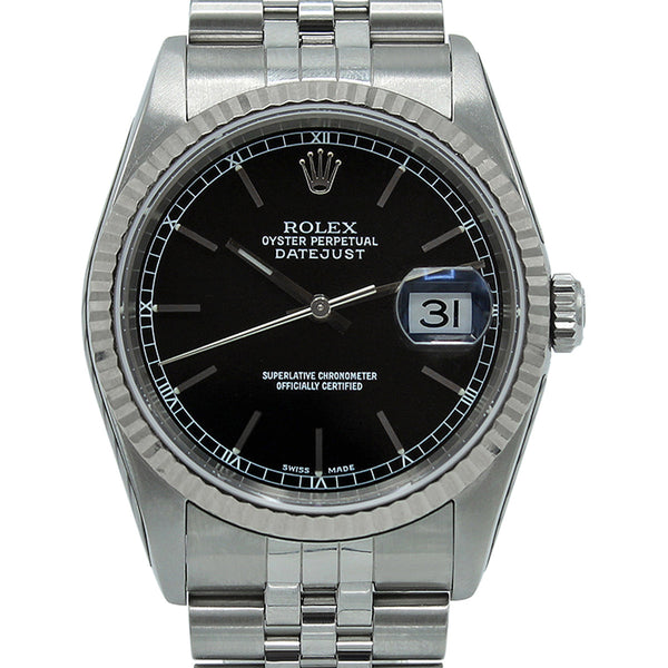 Datejust 36 16234 (Black Baton Dial)