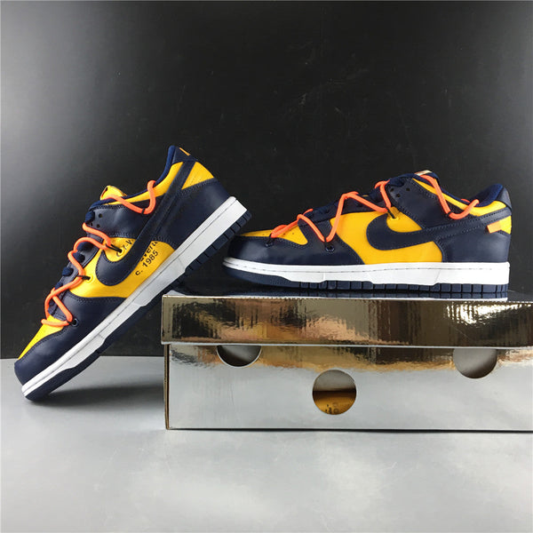 Off-White x Nike Dunk Low University Gold