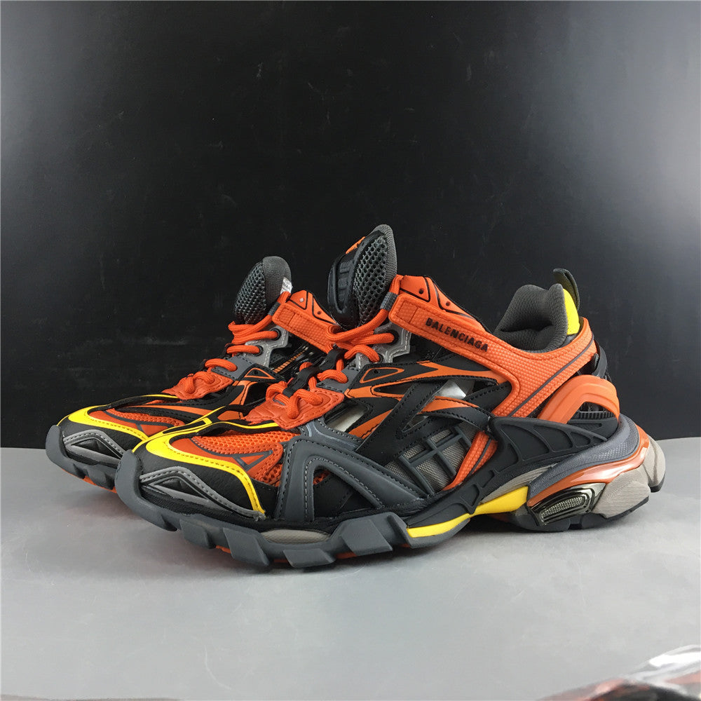 Balenciaga Orange Track.2 Open Sneakers