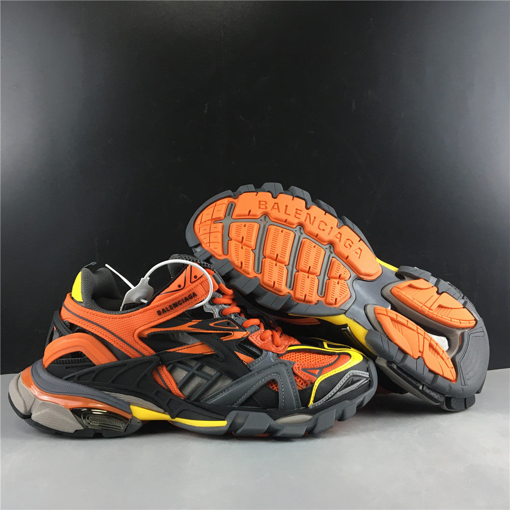 Balenciaga Orange Track.2 Open Sneakers