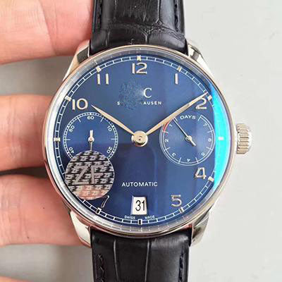 PORTUGUESE IW500703 ZF FACTORY BLUE DIAL