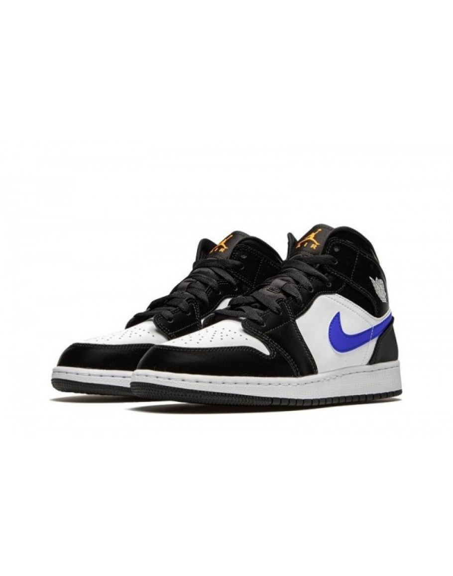 Air Jordan 1 Mid GS 'Black Racer Blue'