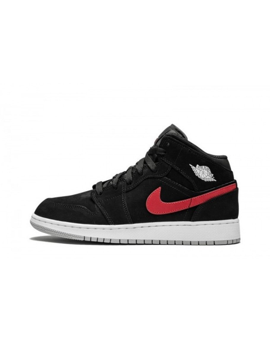 Air Jordan 1 Retro Mid GS 'Black University Red'