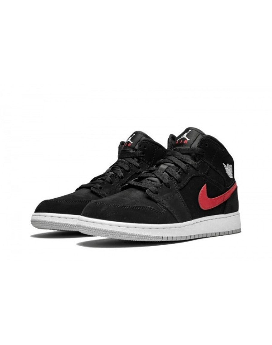 Air Jordan 1 Retro Mid GS 'Black University Red'