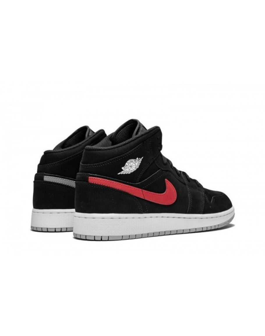 Air Jordan 1 Retro Mid GS 'Black University Red'